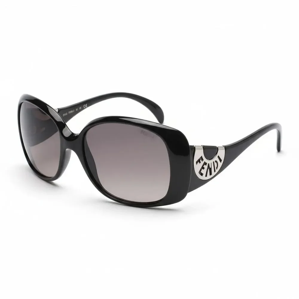 Fendi Sunglasses Women Purple Frame Cold Insert FS5064 Polarized Italy 56.17.135